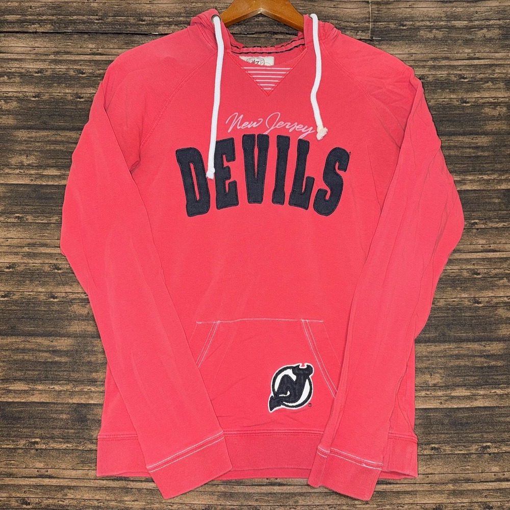 47 Brand New Jersey Devils Red Hoodie NHL Size M